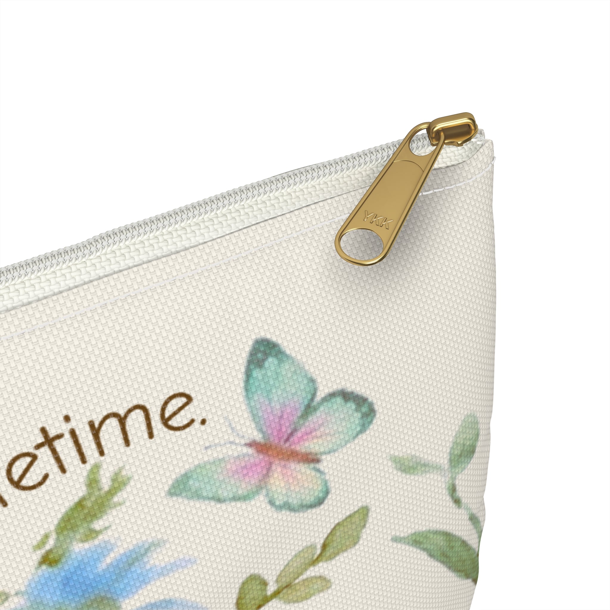 Wildflower Watercolor Accessory Pouch | Scripture Quote | Church Accessory Bag