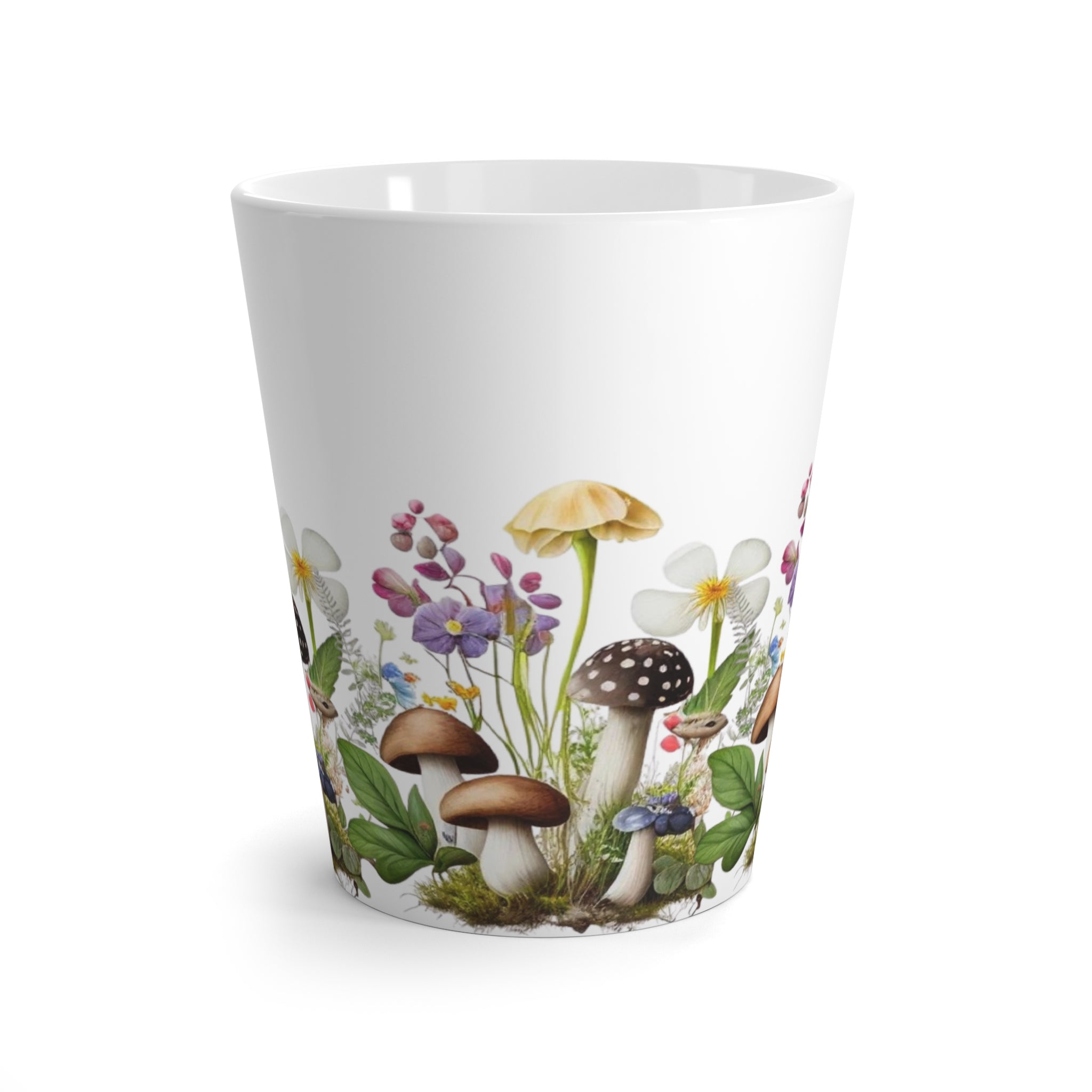 Mushroom Fields Latte Mug | Gift for Coffee Lovers | Latte Cup