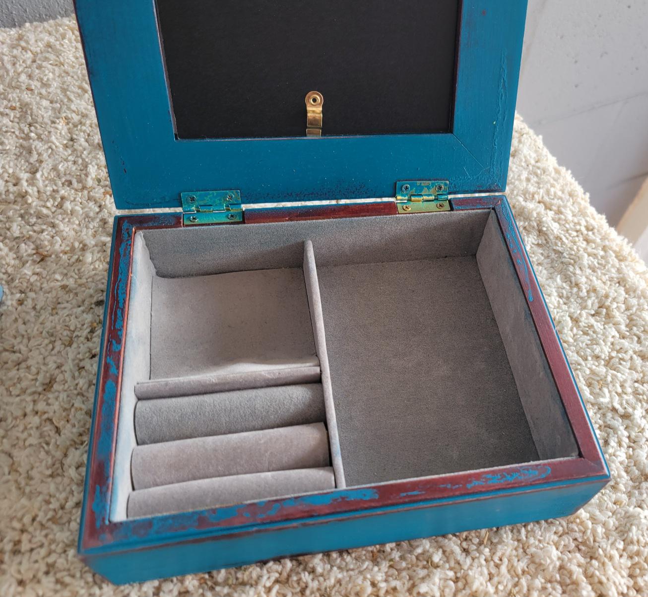 Cottagecore Jewelry Box: Small Tourmaline Vintage Jewelry Storage