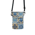 Azulejo Tile Crossbody Purse • Blue Portuguese Pattern Bag • PCS Mediterranean Art Accessory