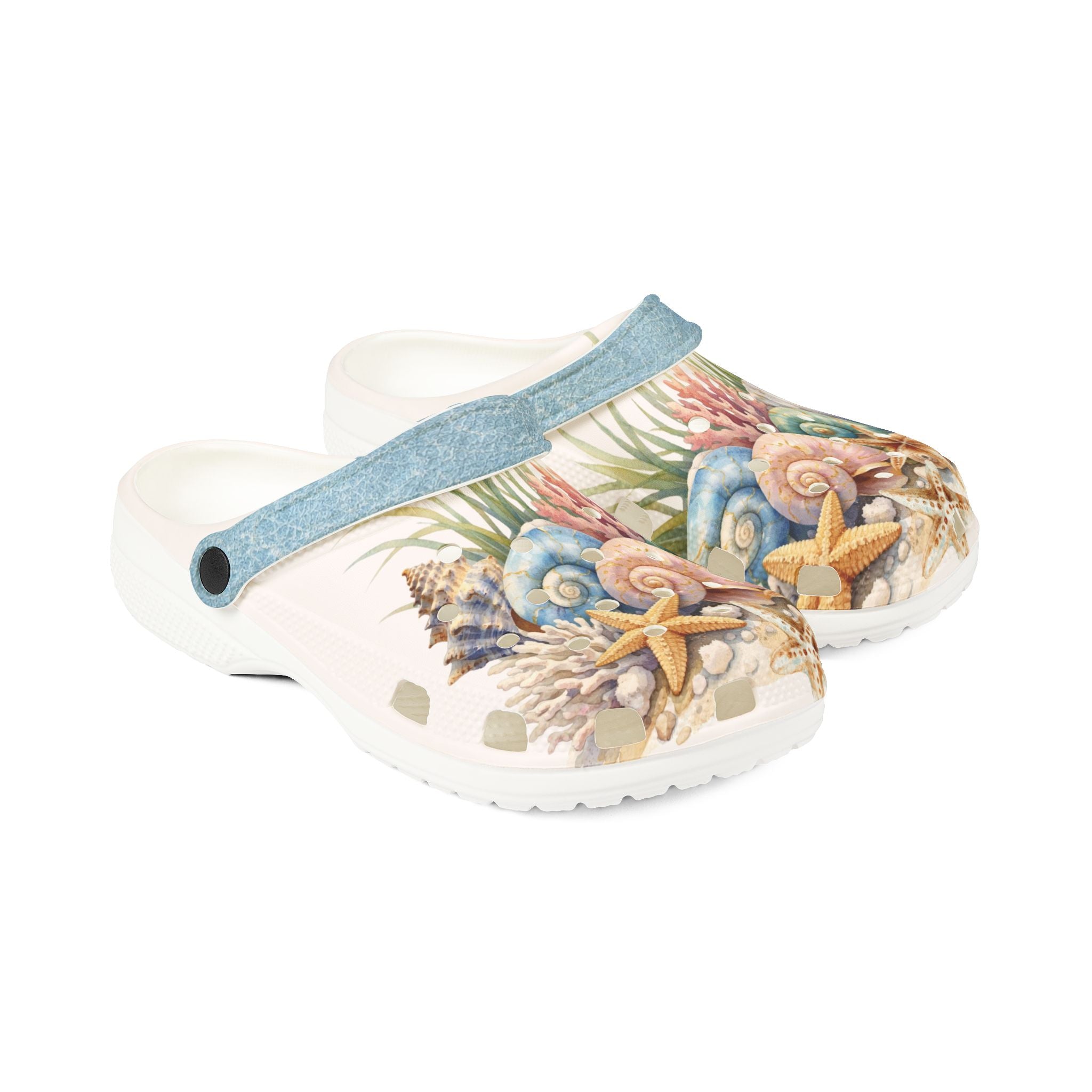 Beach EVA Foam Clogs, Comfortable Slip Ons for SeaShellers, Lightweight Coastal Shore Shoes, Artisan Beach Getaway Essentials, Soft Sandals