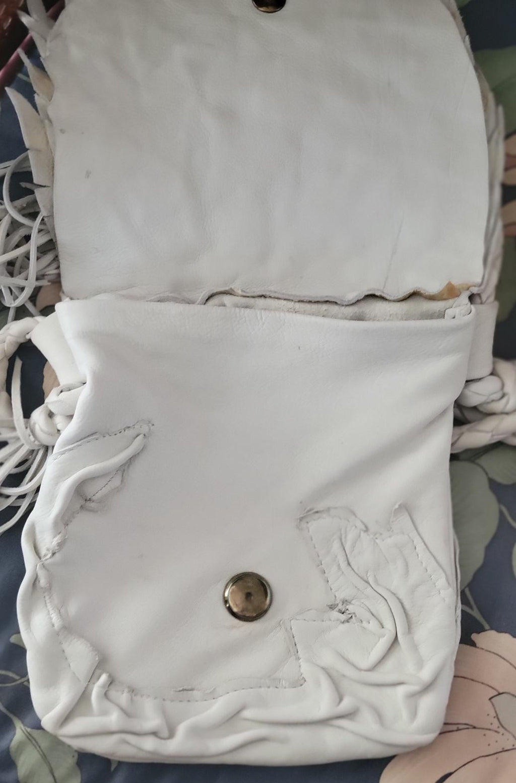 Sleek Boho Fringe Shoulder Bag | Artisan Leather Small Purse, Phone Holder