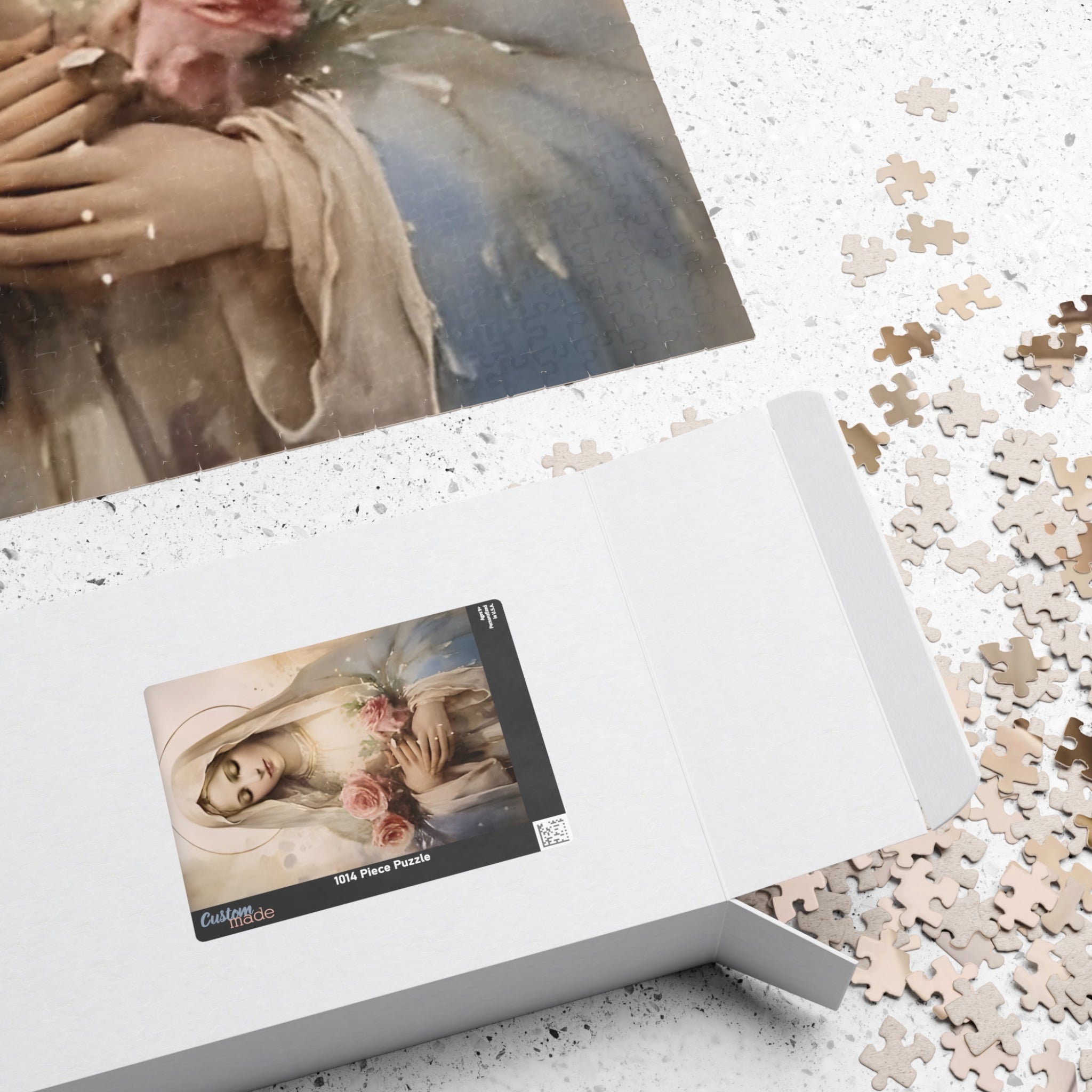 Mother Mary Puzzle 110 - 1014 Piece Jigsaw | Catholic Religious Art Puzzle | Lightkeeper Atelier
