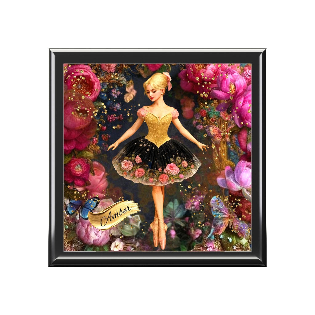 Personalized Ballerina Keepsake Jewelry Box