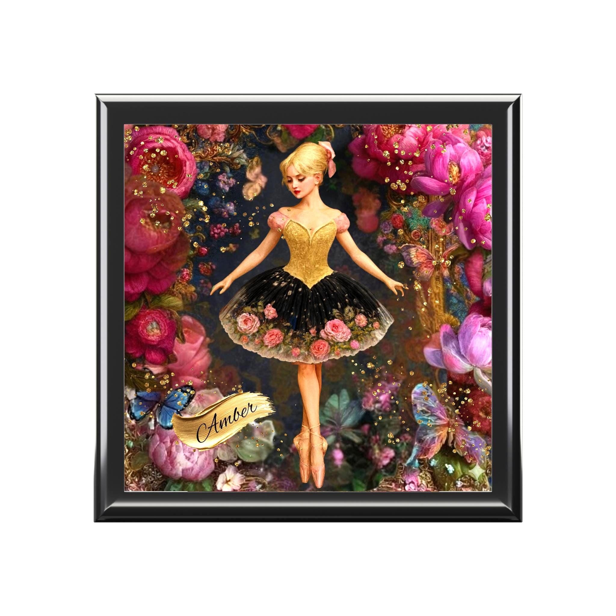 Personalized Ballerina Keepsake Jewelry Box