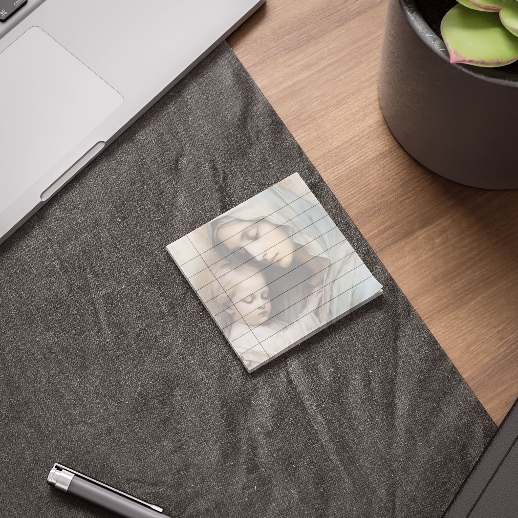 Mary & Jesus II Post-it Note Pads | Religious Catholic Stationery Sticky Memos