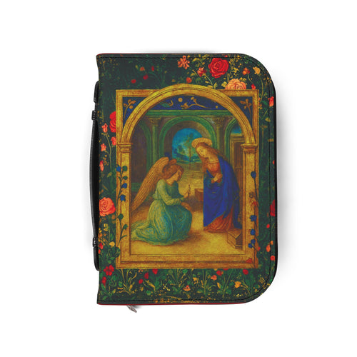 Annunciation Bible Cover Zipper Organizer | Missal Case
