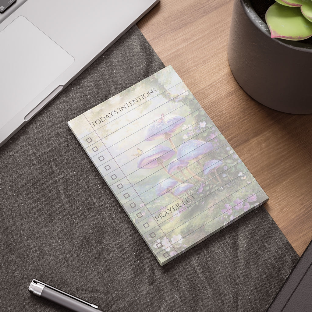 Today's Intentions Post it Note Pads | Sticky Memos, Gentle Task List for Bible Journaling, Prayer Notes & Daily Devotions Stationery Gift