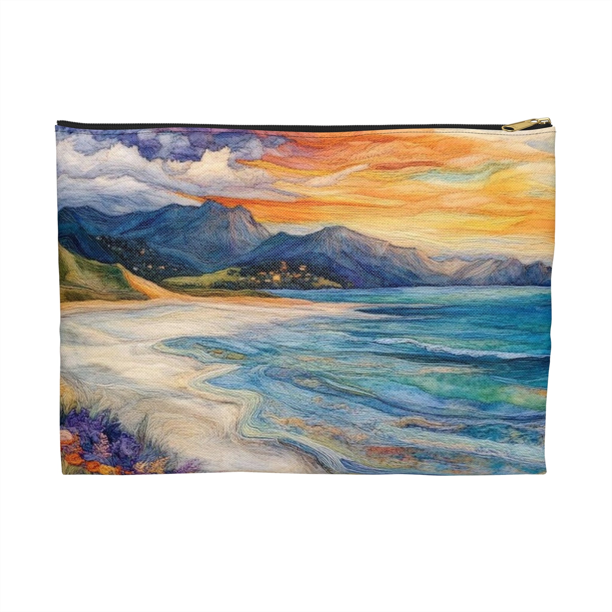 Serenity Coastal Beach Accessory Pouch | Beach PrintToiletry Bag