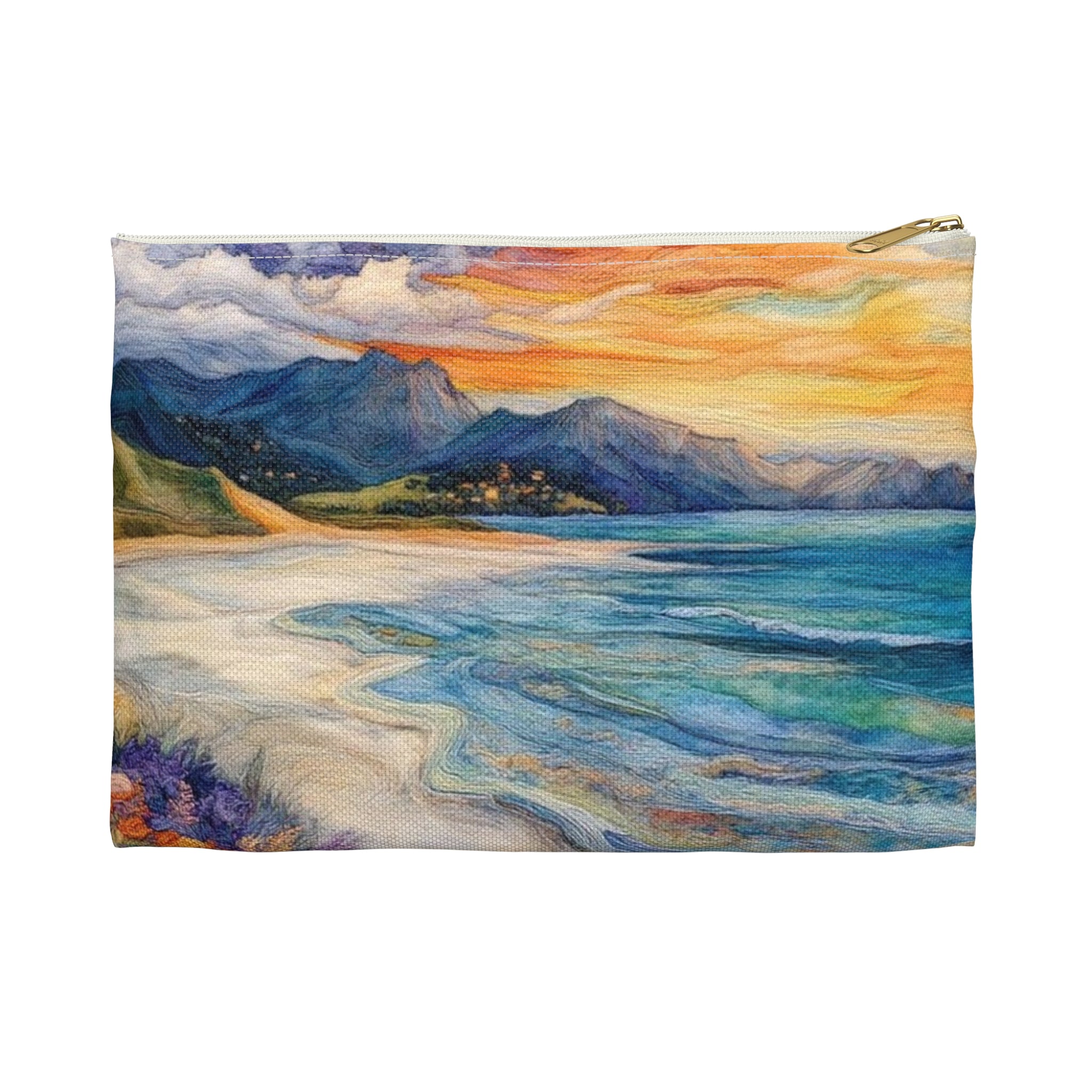 Serenity Coastal Beach Accessory Pouch | Beach PrintToiletry Bag