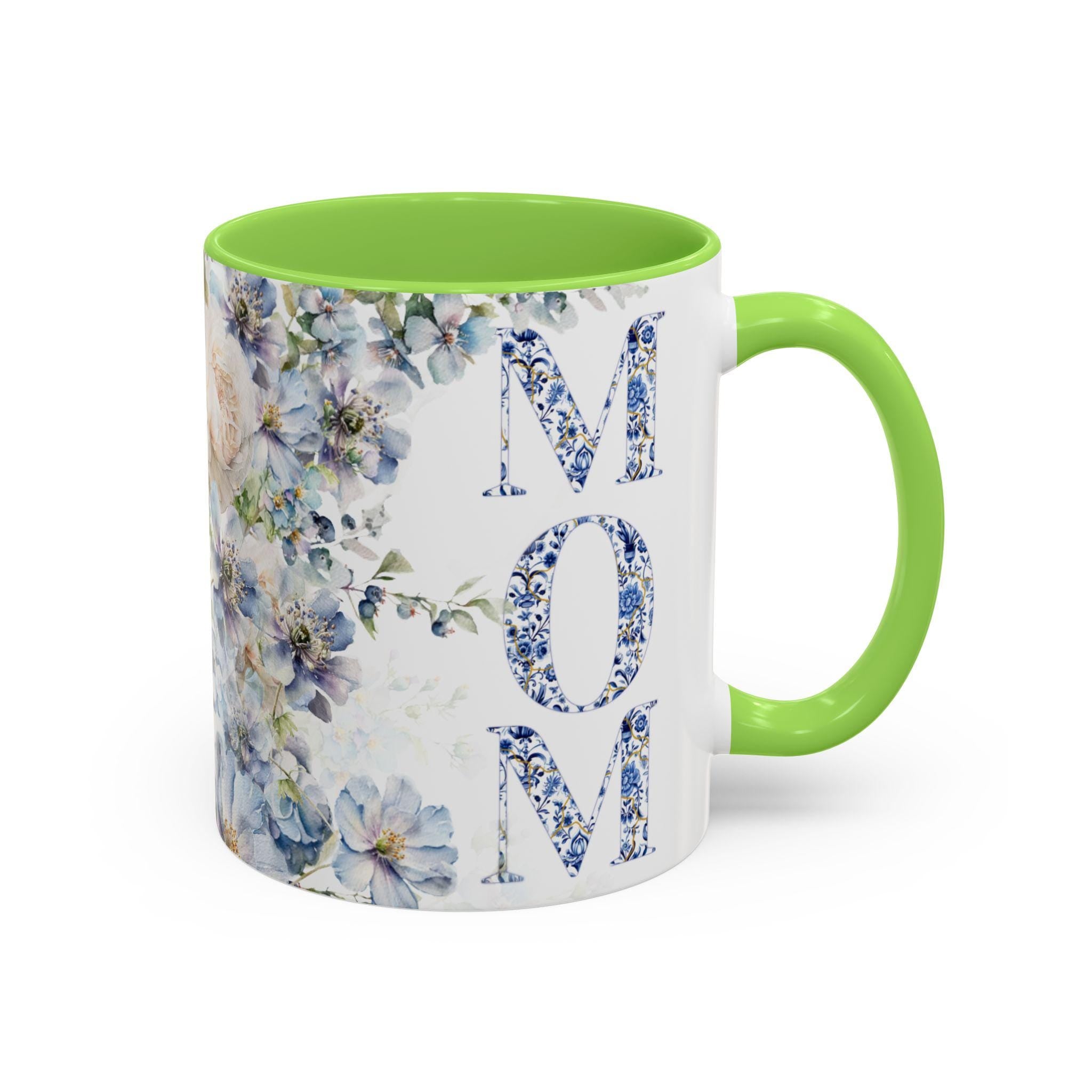 Pretty Mom Mug Colorful Coffee Cup, Mom Mug 11oz