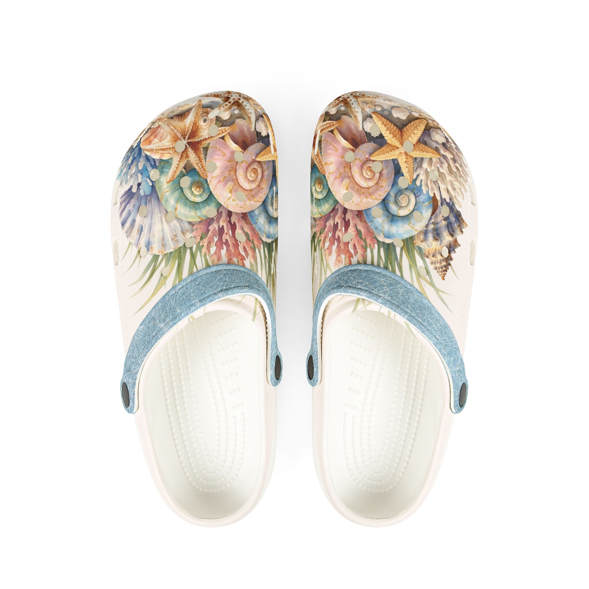 Beach EVA Foam Clogs, Comfortable Slip Ons for SeaShellers, Lightweight Coastal Shore Shoes, Artisan Beach Getaway Essentials, Soft Sandals