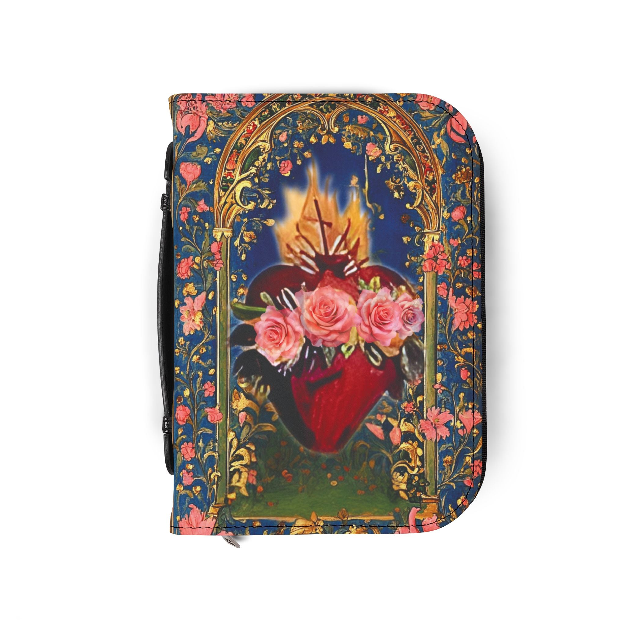 Immaculate Heart of Mary Bible Cover Missal Case Zipper Organizer Gift for Catholic