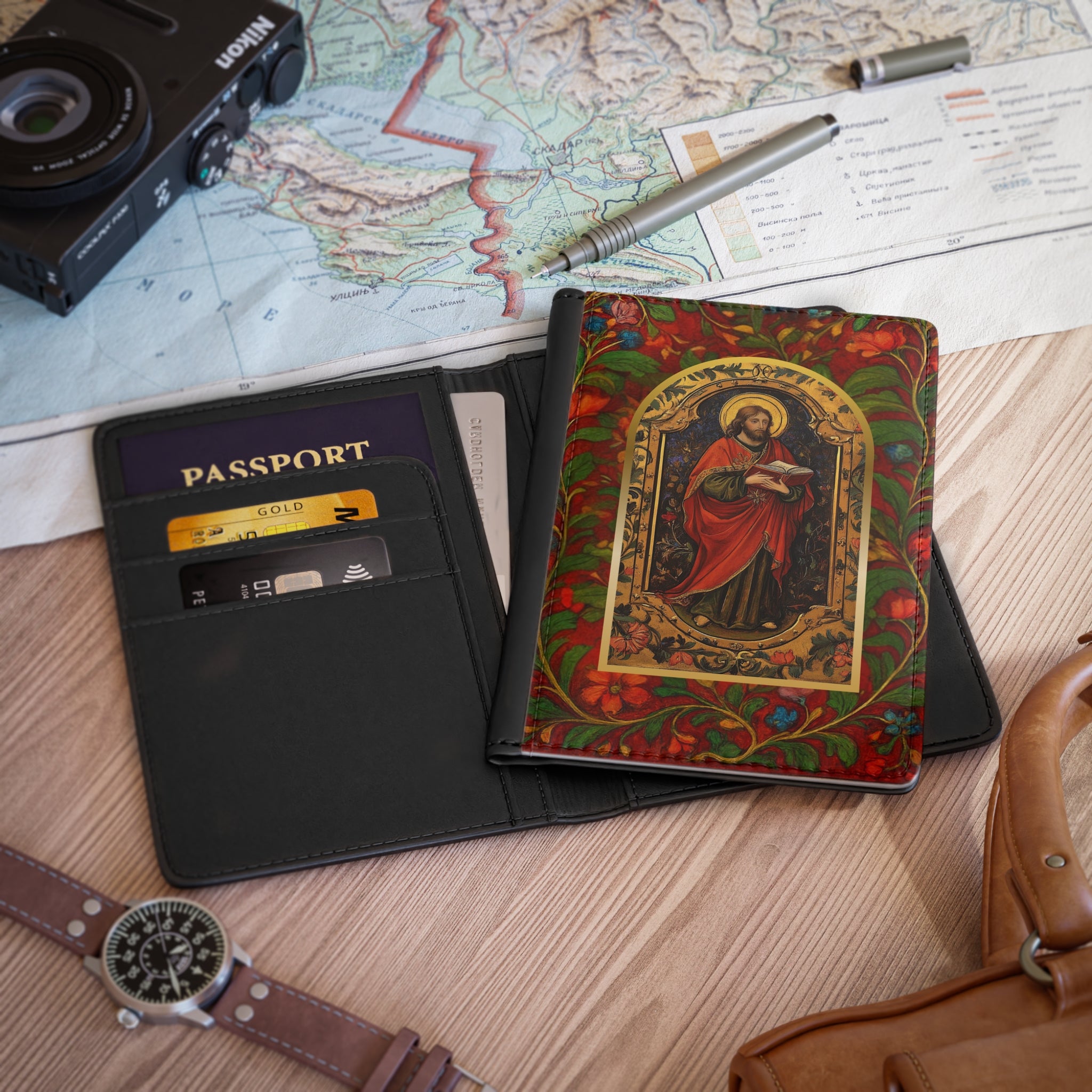 Renaissance Christ the Teacher Passport Cover | Travel Wallet