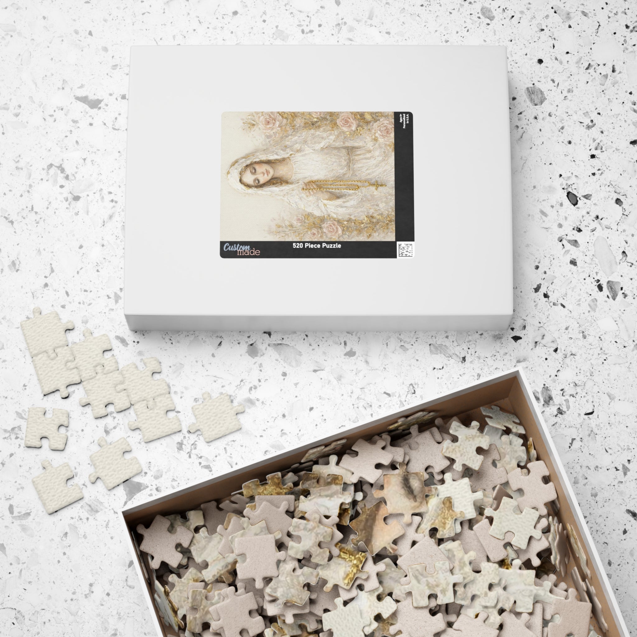 Our Lady Mary Rosary Puzzle Jigsaw Activity Christian Gift