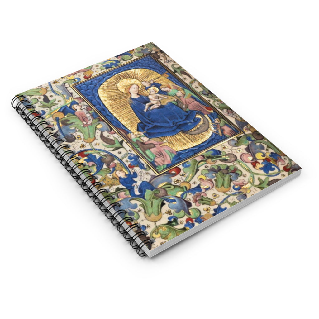Religious Madonna Daily Devotional Journal Spiral Notebook - Ruled