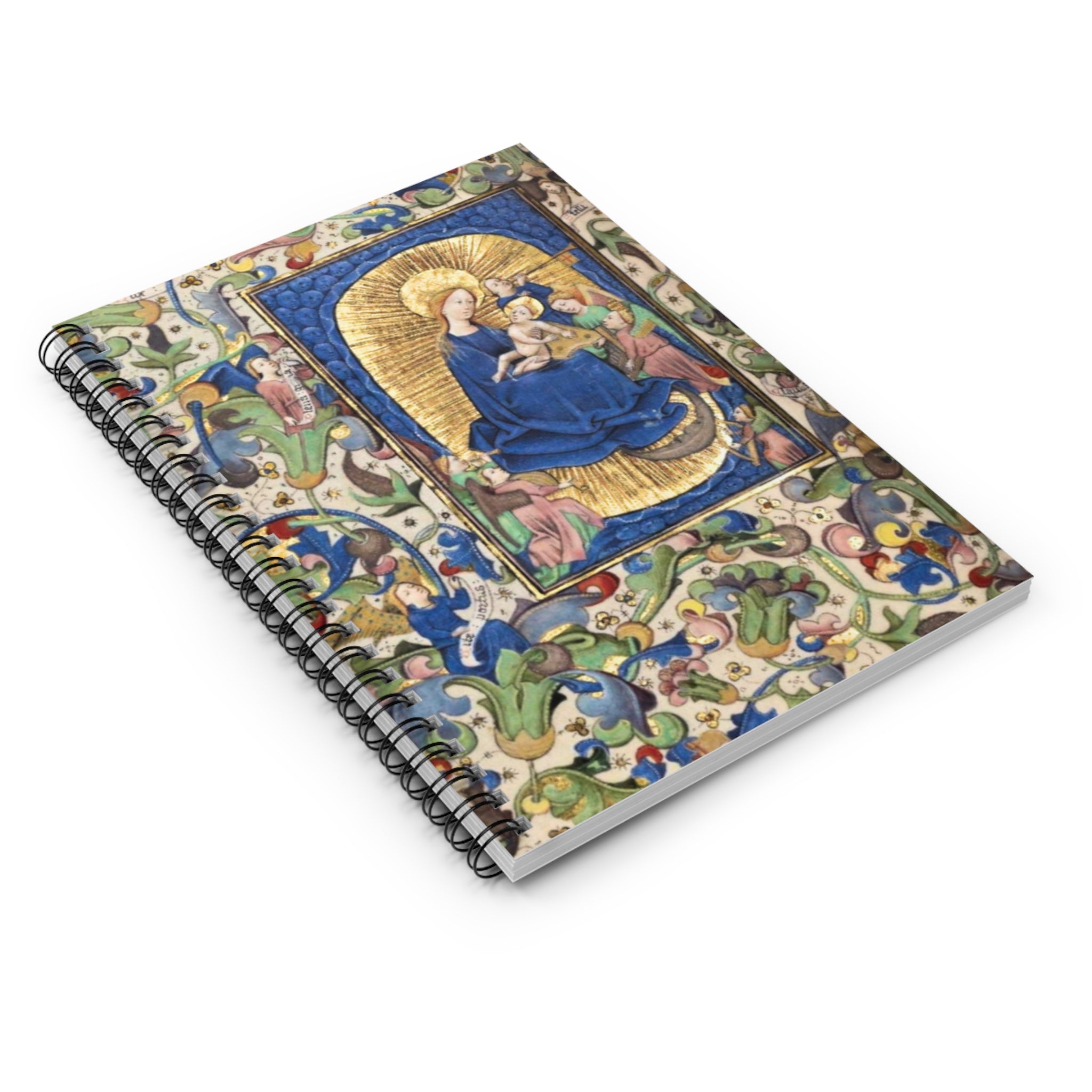 Religious Madonna Daily Devotional Journal Spiral Notebook - Ruled