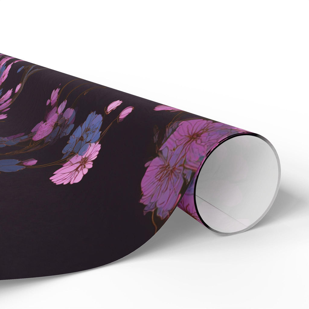 Pink Cherry Blossom Pattern Wrapping Paper | Sakura Trees Floral Gift Wrap