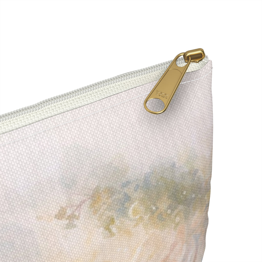 Virgin Mary Illustration Accessory Pouch | Religious Rosary Makeup Bag