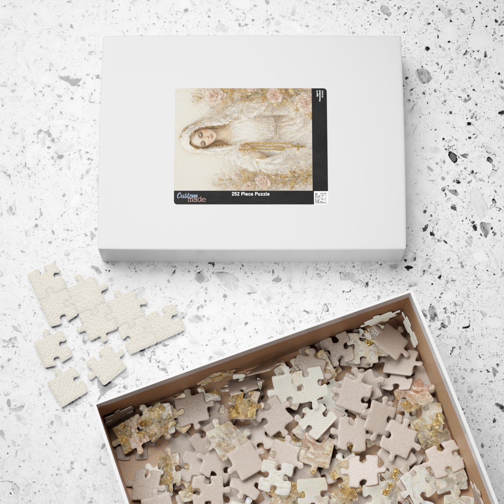 Our Lady Mary Rosary Puzzle Jigsaw Activity Christian Gift