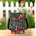 Floral Crossbody Phone Bag: Vegan Leather, Festival Purse