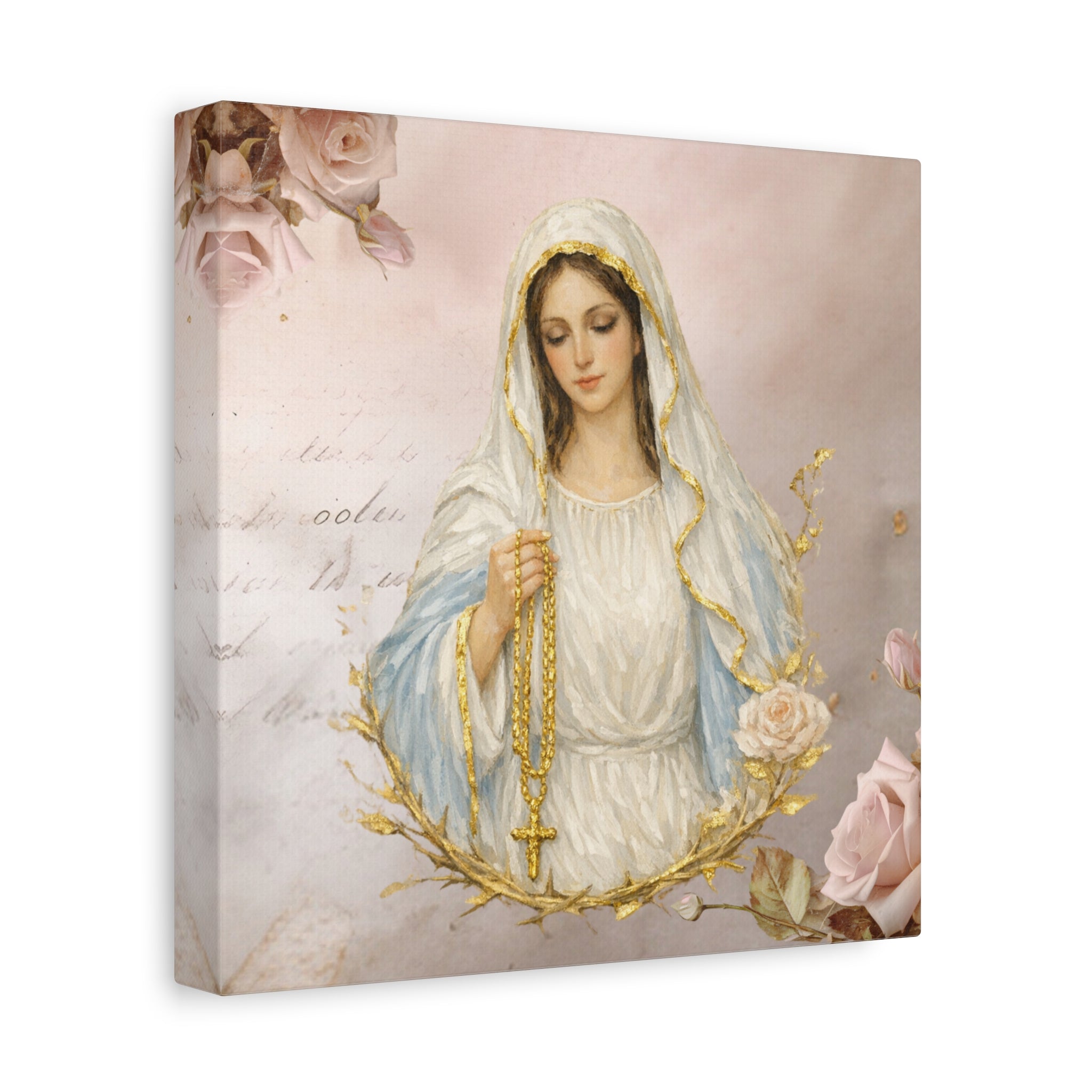 Immaculate Mary Virtue of Goodness Canvas Wall Hanging, Stretched Matte Canvas