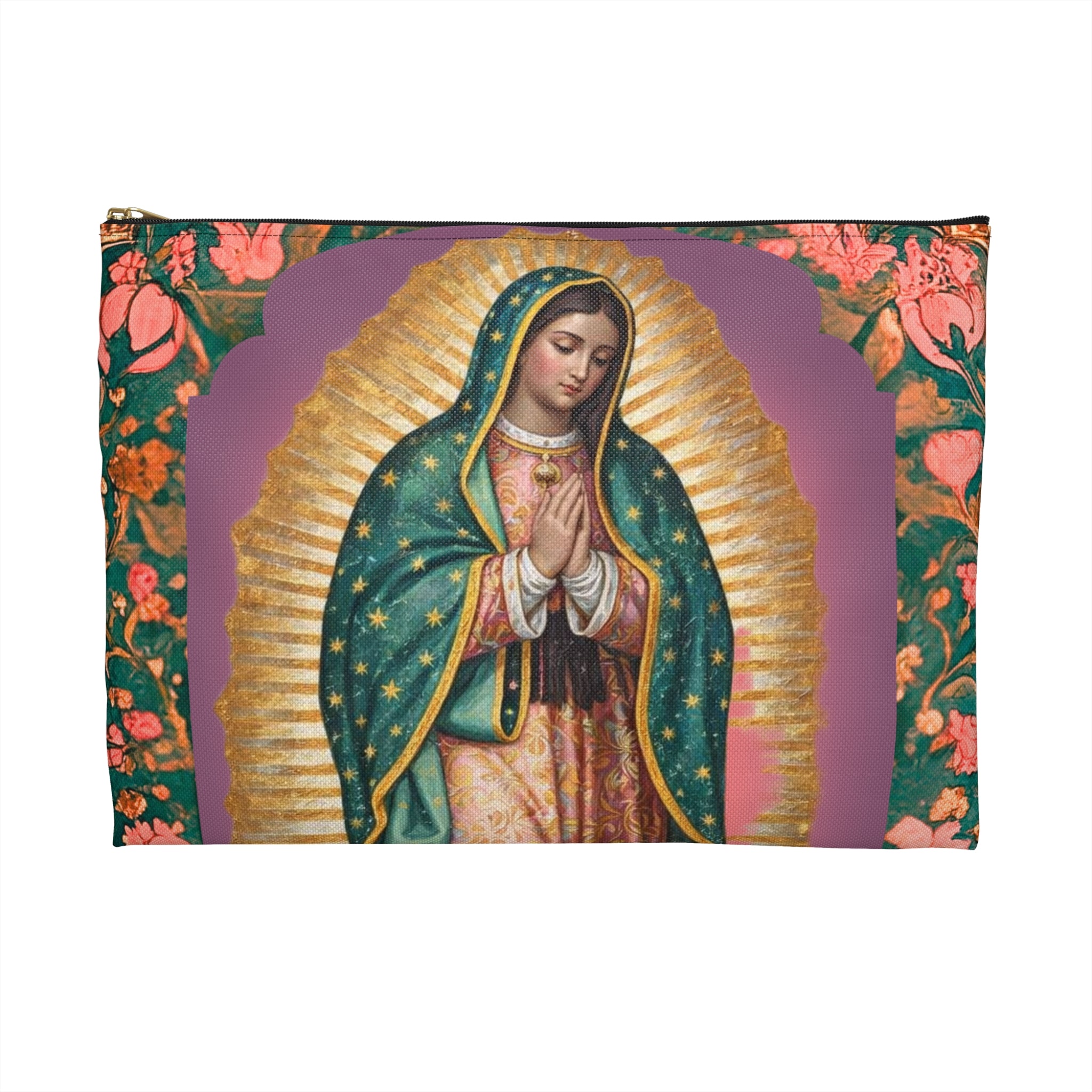 Our Lady of Guadalupe Accessory Pouch | Christian Gift for Her | Rosary Bag