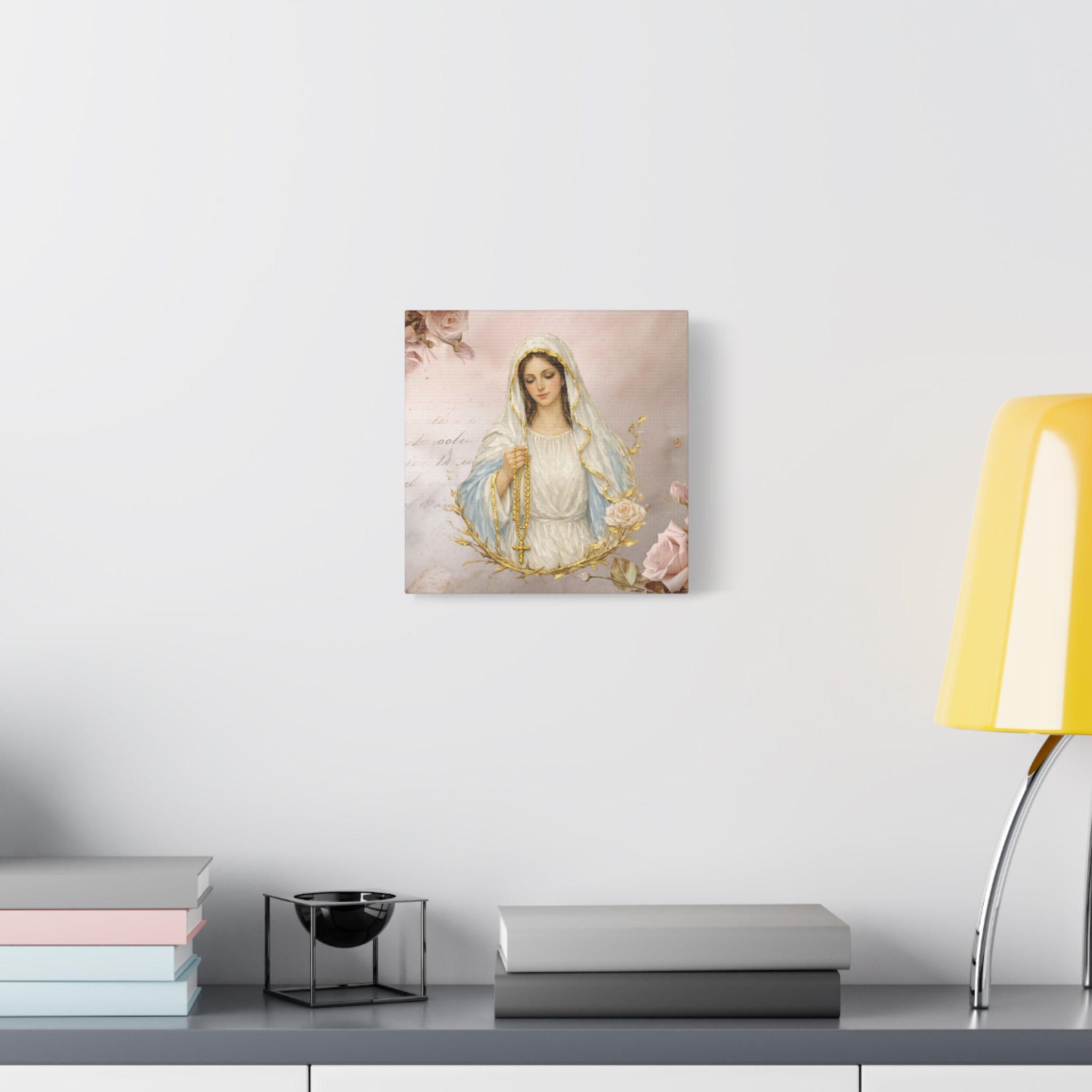 Immaculate Mary Virtue of Goodness Canvas Wall Hanging, Stretched Matte Canvas