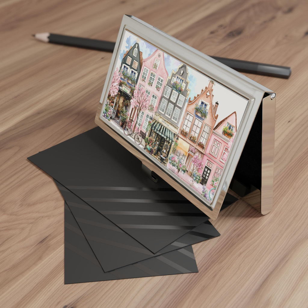 San Francisco Painted Ladies Business Card Holder: Victorian Row House Gift