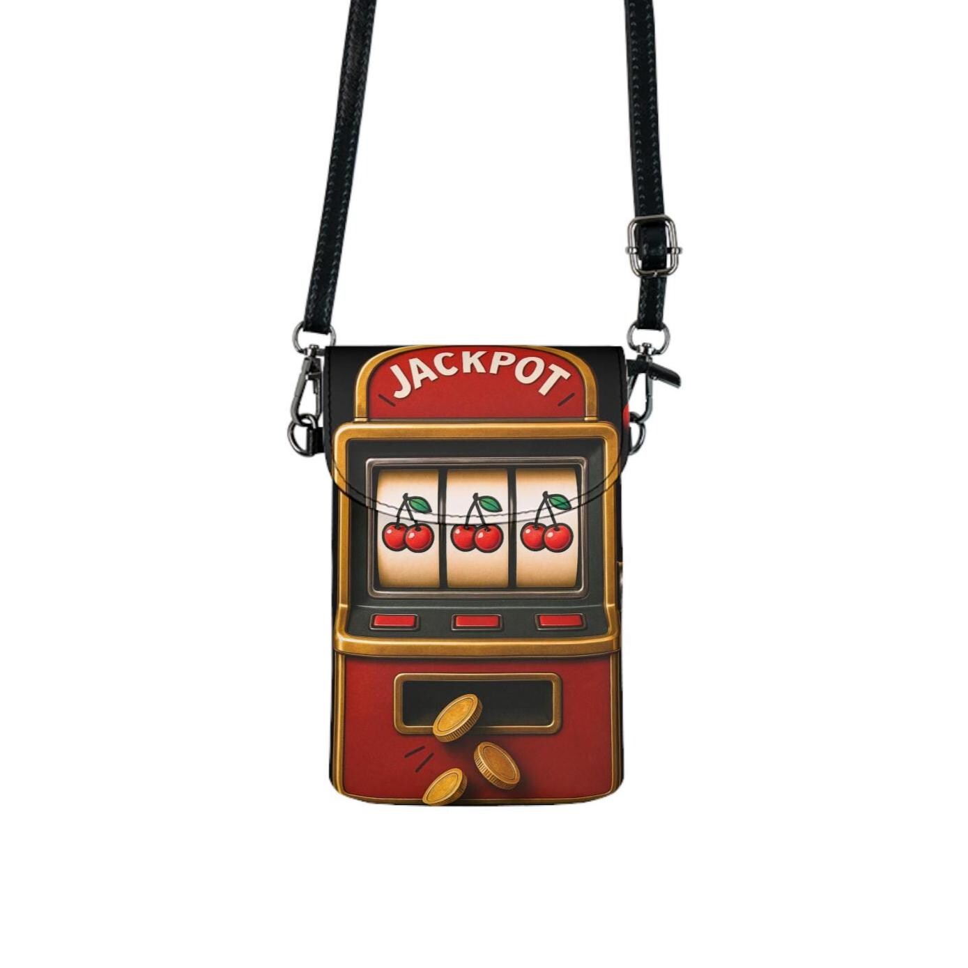 Slot Machine Phone Crossbody Bag: Retro Casino Purse, Novelty Gift