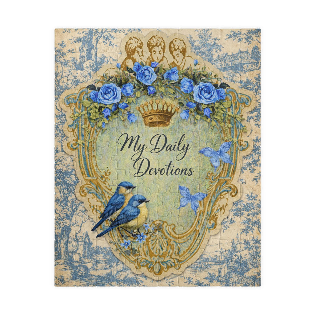 My Daily Devotions Bluebirds Floral Puzzle
