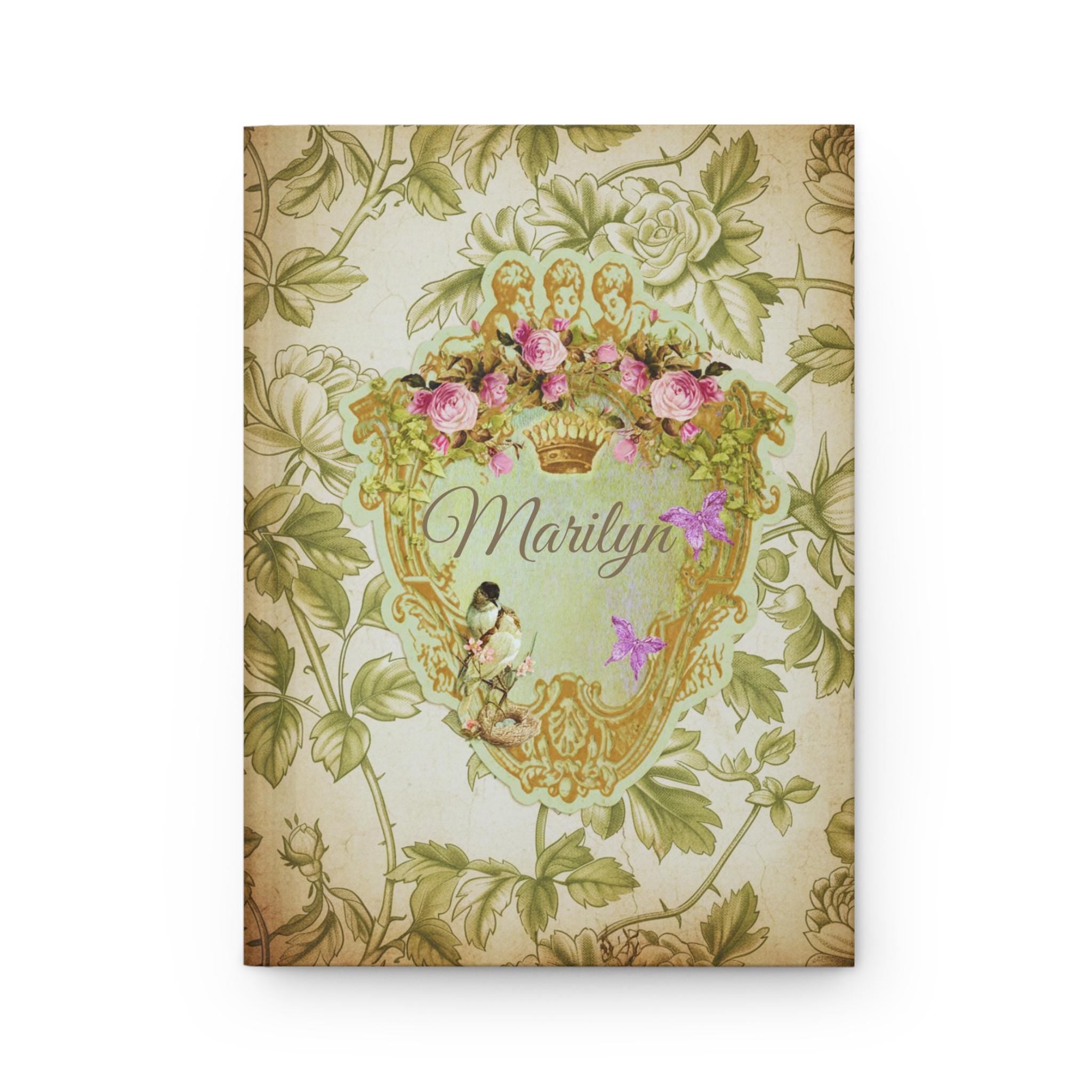 VictorianVintage ToileJourn al | Hardcover Personalized Name Notebook