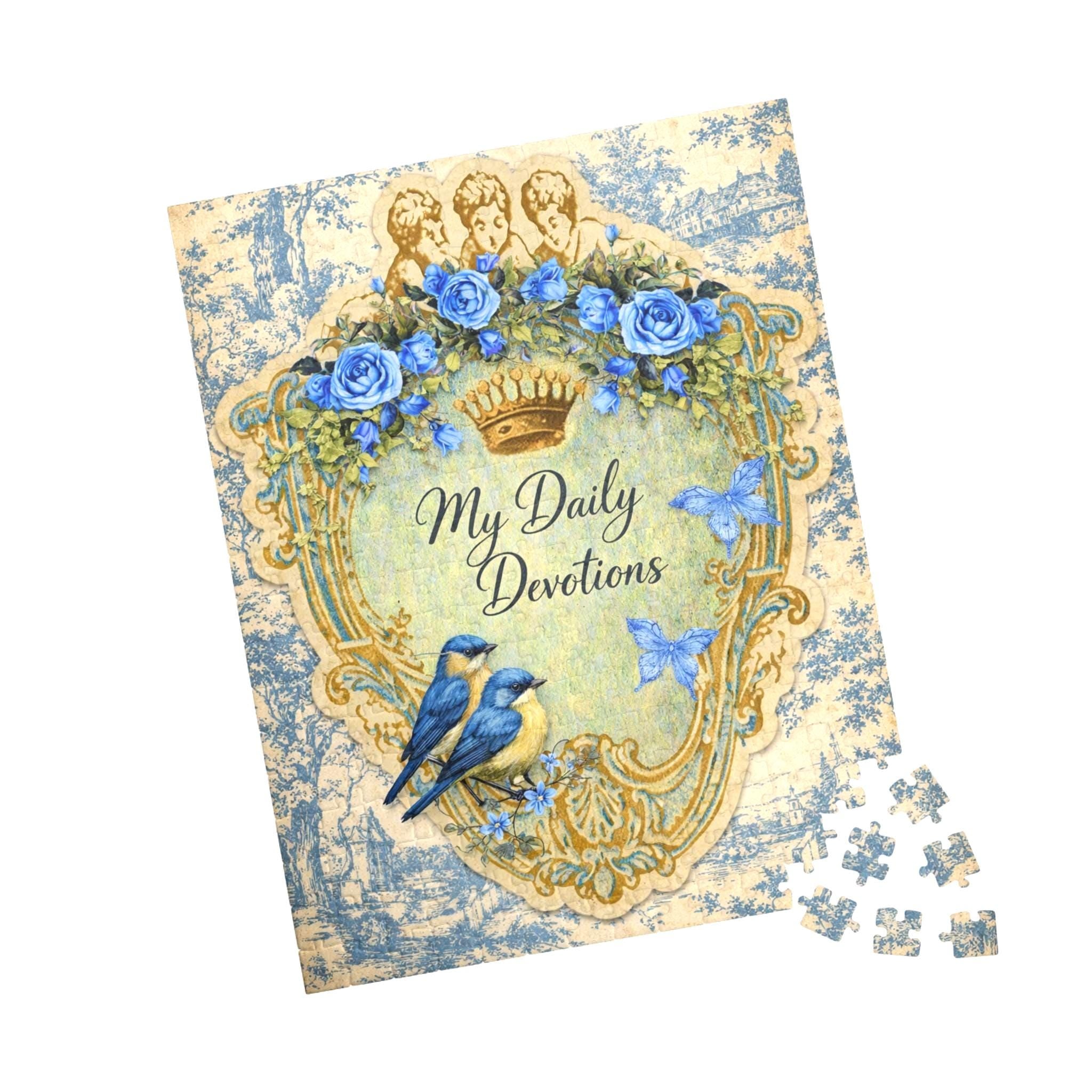 My Daily Devotions Bluebirds Floral Puzzle