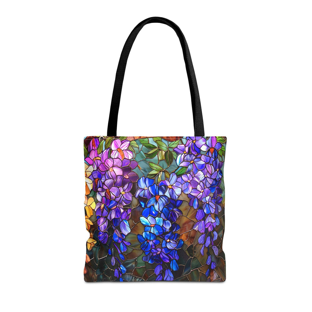 Bold Wisteria Tote Bag | Vibrant All-Over Floral Market Bag Gift for Gardener