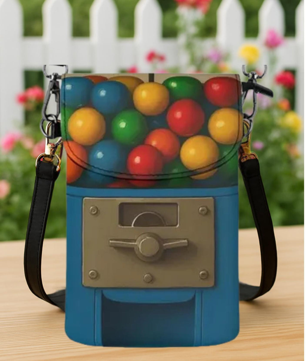 Gumball Machine Crossbody Bag: Retro Novelty Purse, Teacher Gift
