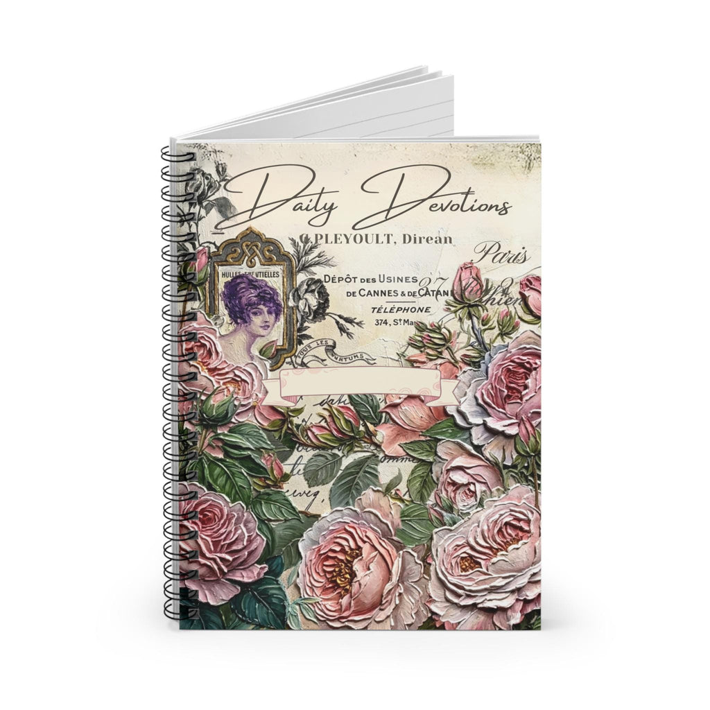 Personalized Daily Devotions Impasto Spiral Notebook | Ruled Journal Notebook