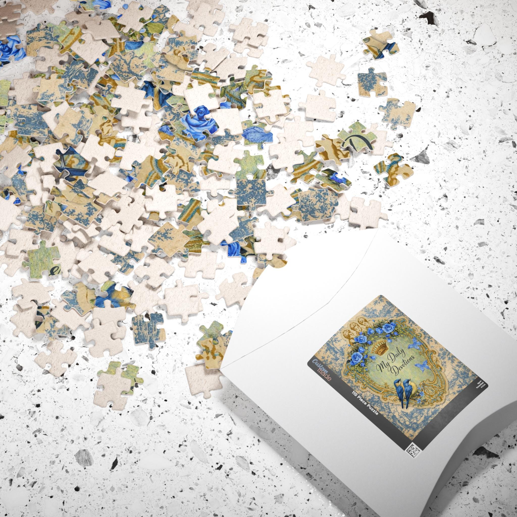 My Daily Devotions Bluebirds Floral Puzzle