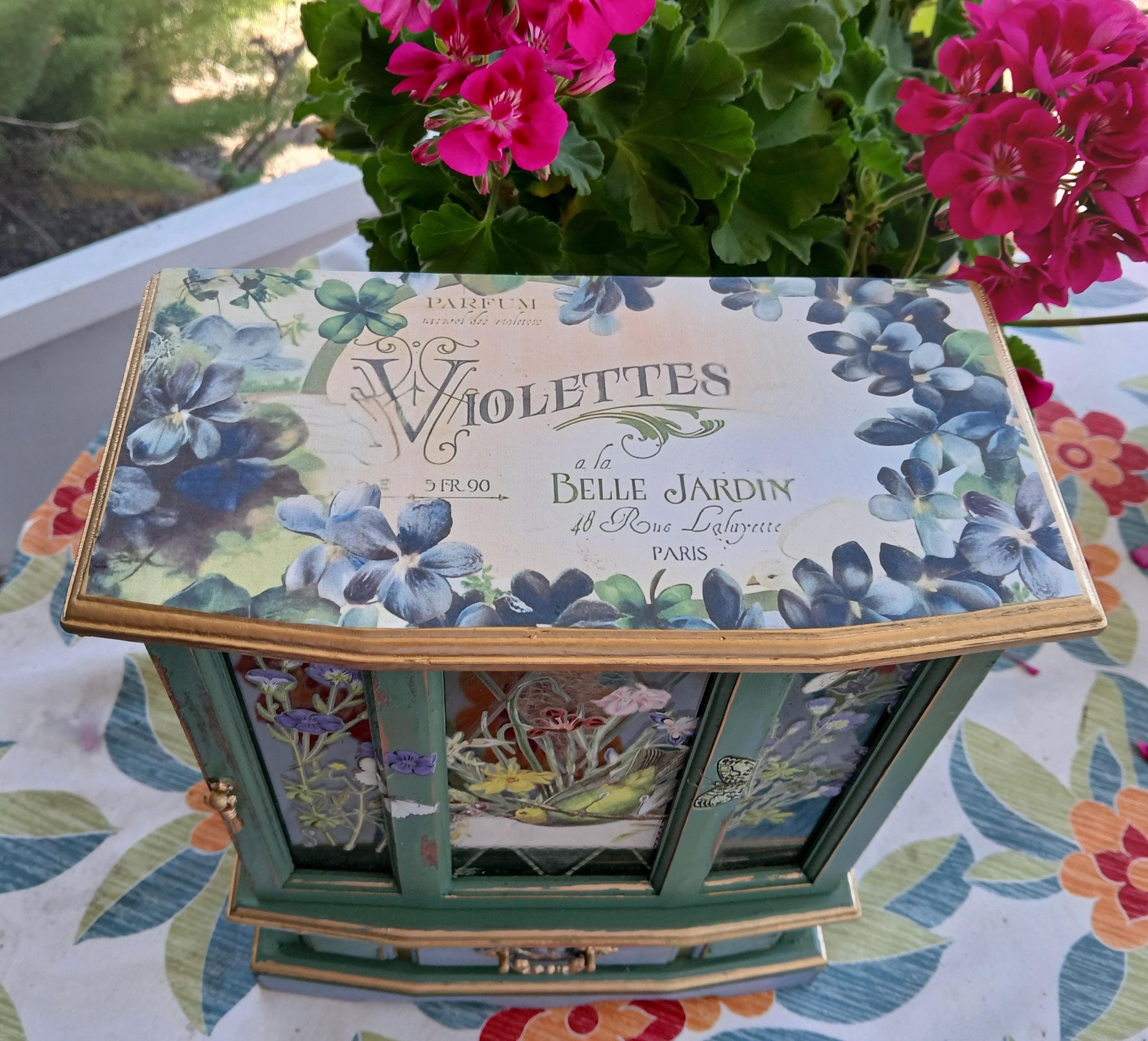 Wildflower Cottagecore Jewelry Box: Renewed Painted Jewelry Chest