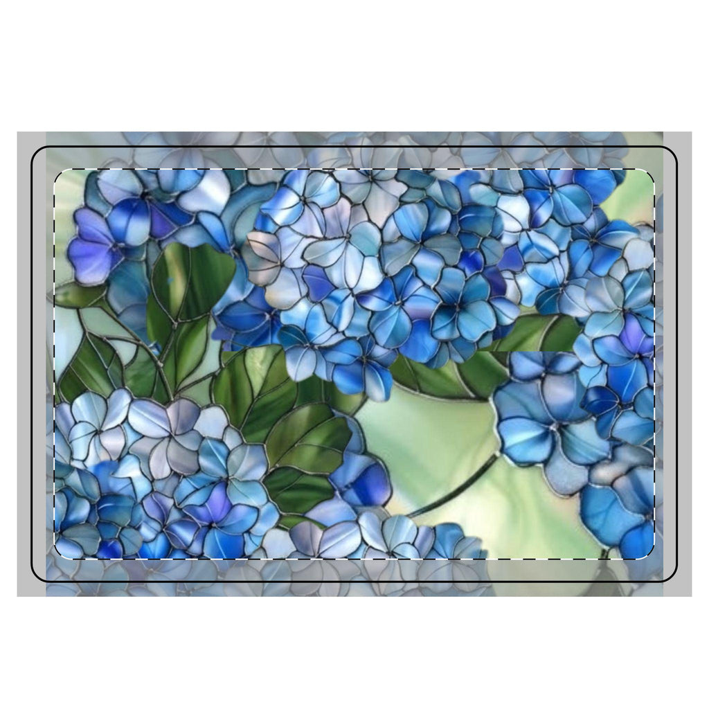 Hydrangea Floral Kitchen Dish Mat | Microfiber Drying Mat, Modern Farmhouse | Housewarming Gift