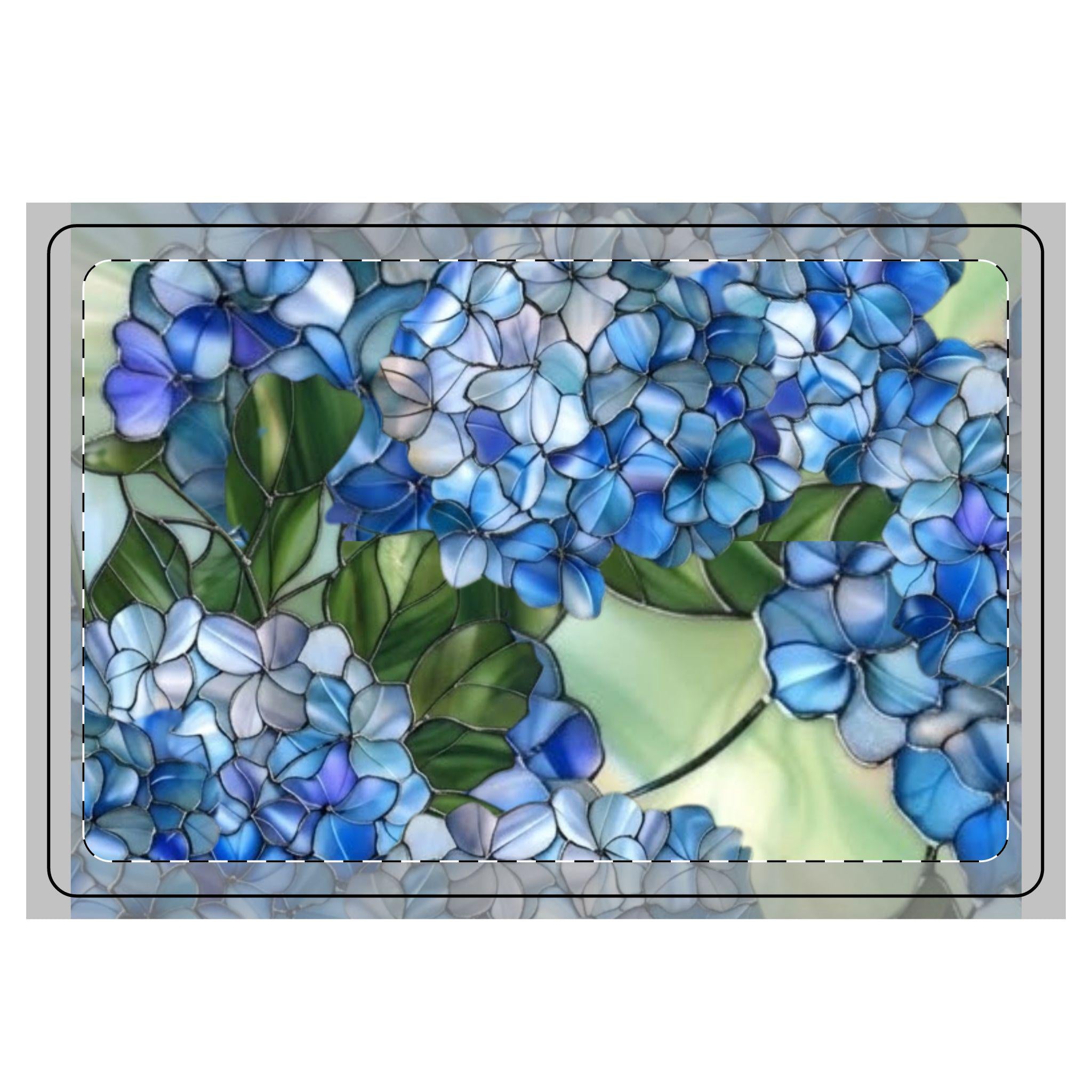 Hydrangea Floral Kitchen Dish Mat | Microfiber Drying Mat, Modern Farmhouse | Housewarming Gift