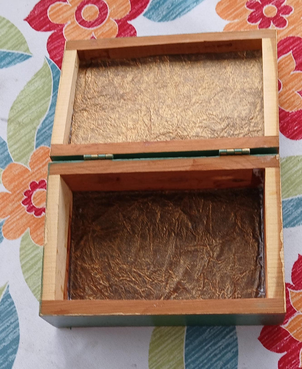 Victorian Bluebirds Bird Jewelry Box • Small Trinket Box Vintage Renewed Keepsake Chest
