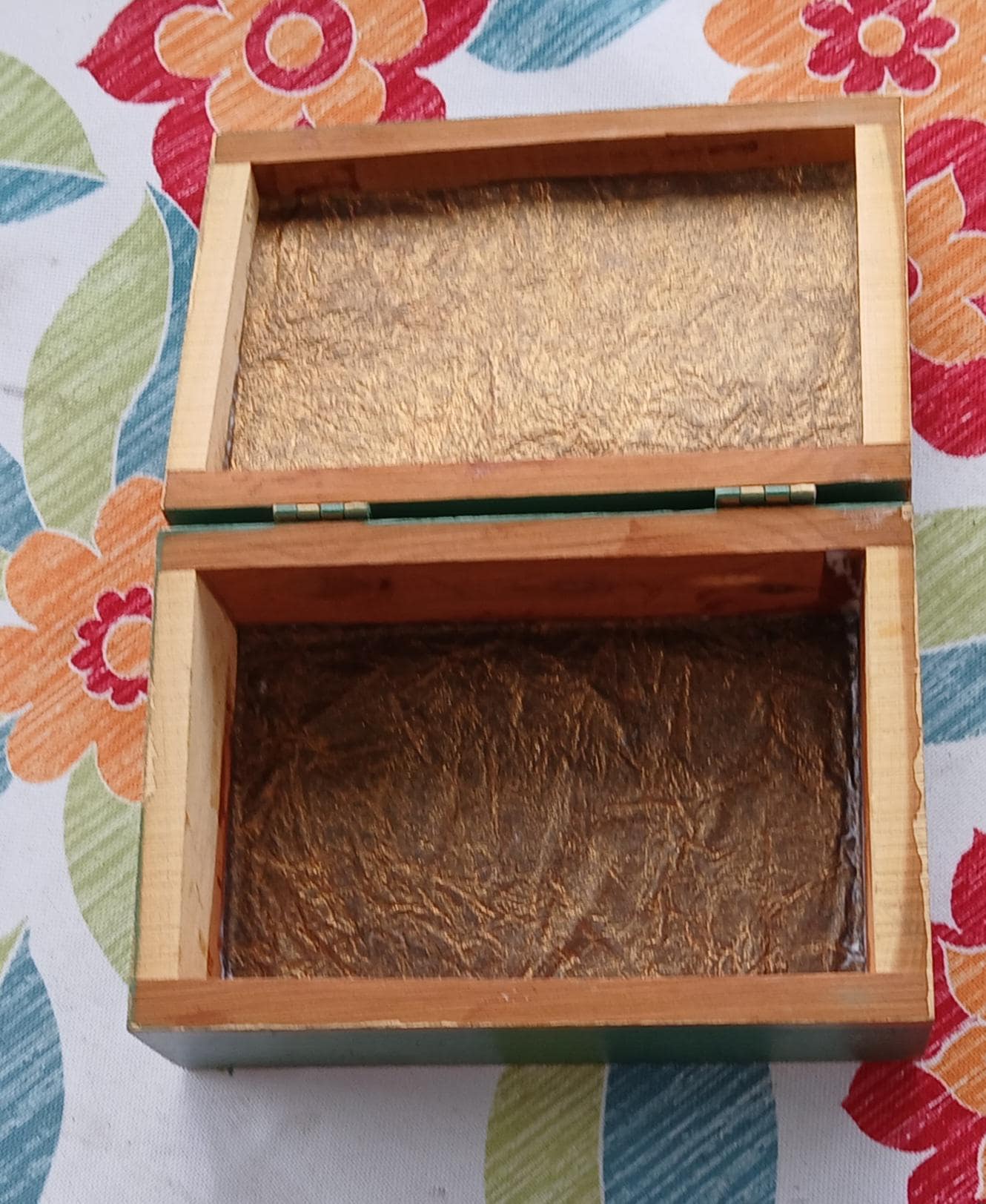Victorian Bluebirds Bird Jewelry Box • Small Trinket Box Vintage Renewed Keepsake Chest