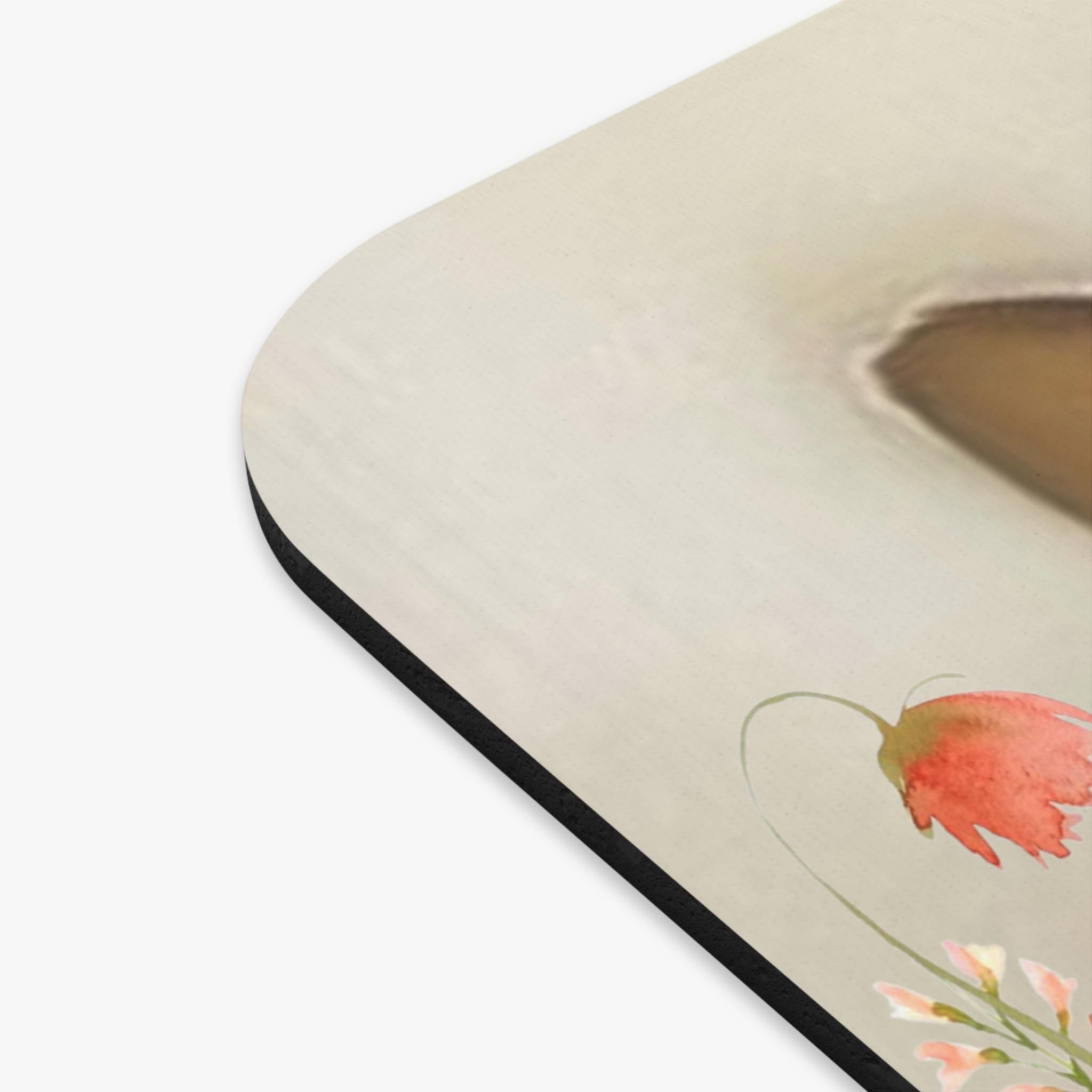Bunnies and Wildflowers Mouse Pad – Whimsical Woodland Desk Accessory