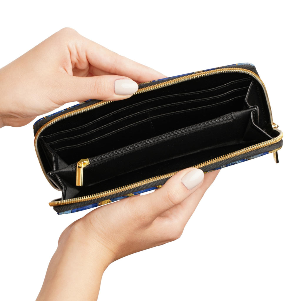 Florentine Floral Zipper Wallet | Classic Italian Pattern Clutch Purse