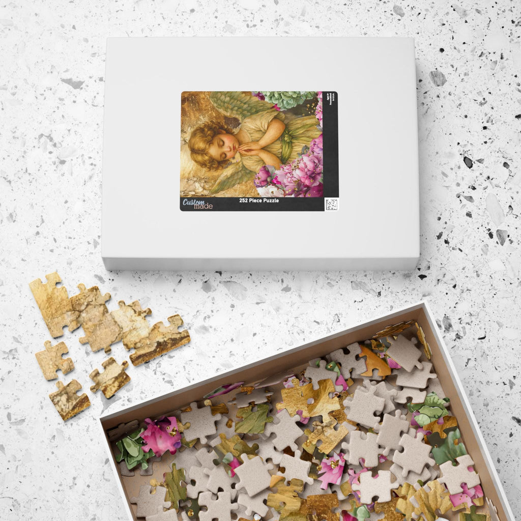 Praying Angel Floral Puzzle Jigsaw Activity Christian Gift