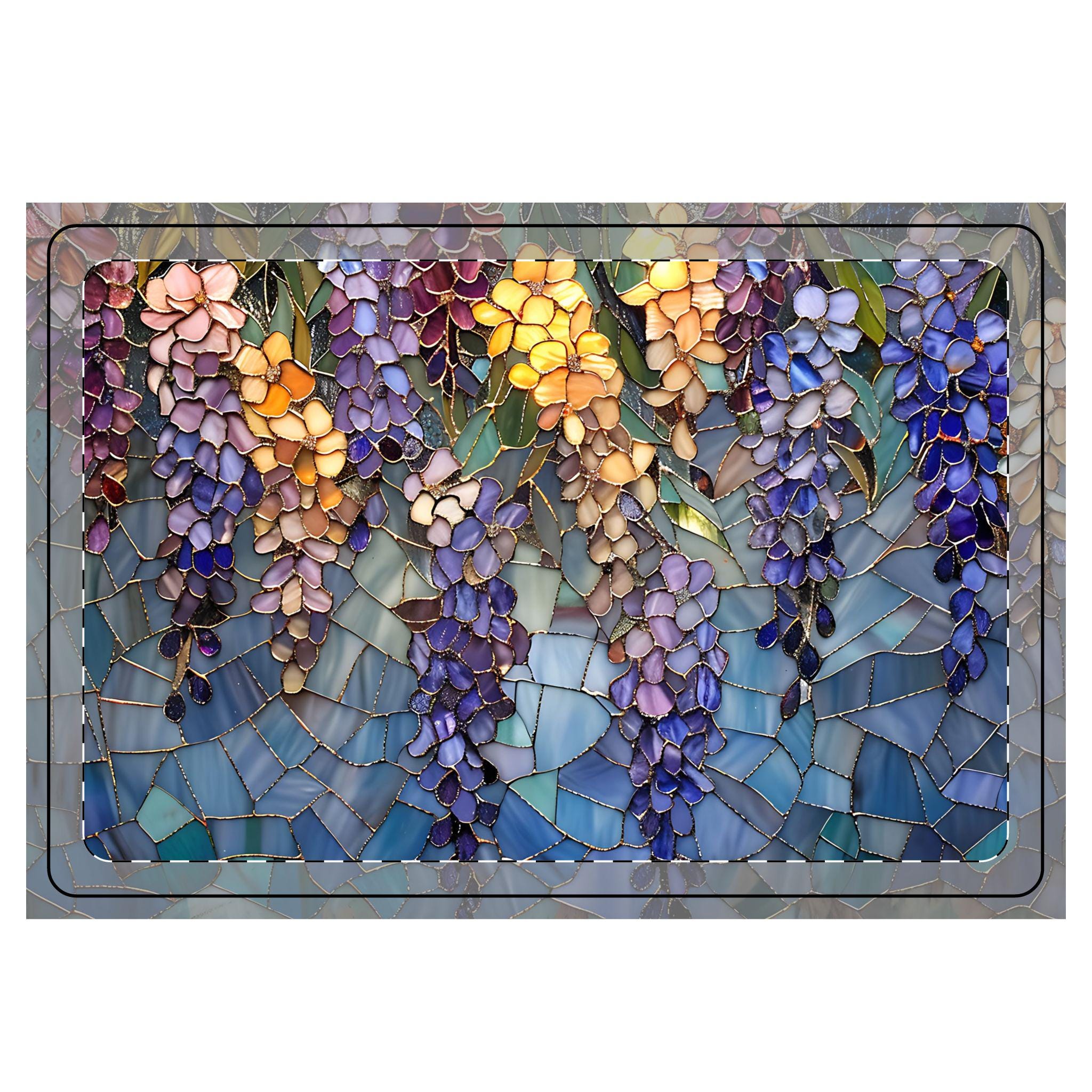 Wisteria Floral Kitchen Dish Mat | Microfiber Drying Mat | Modern Farmhouse | Housewarming Gift