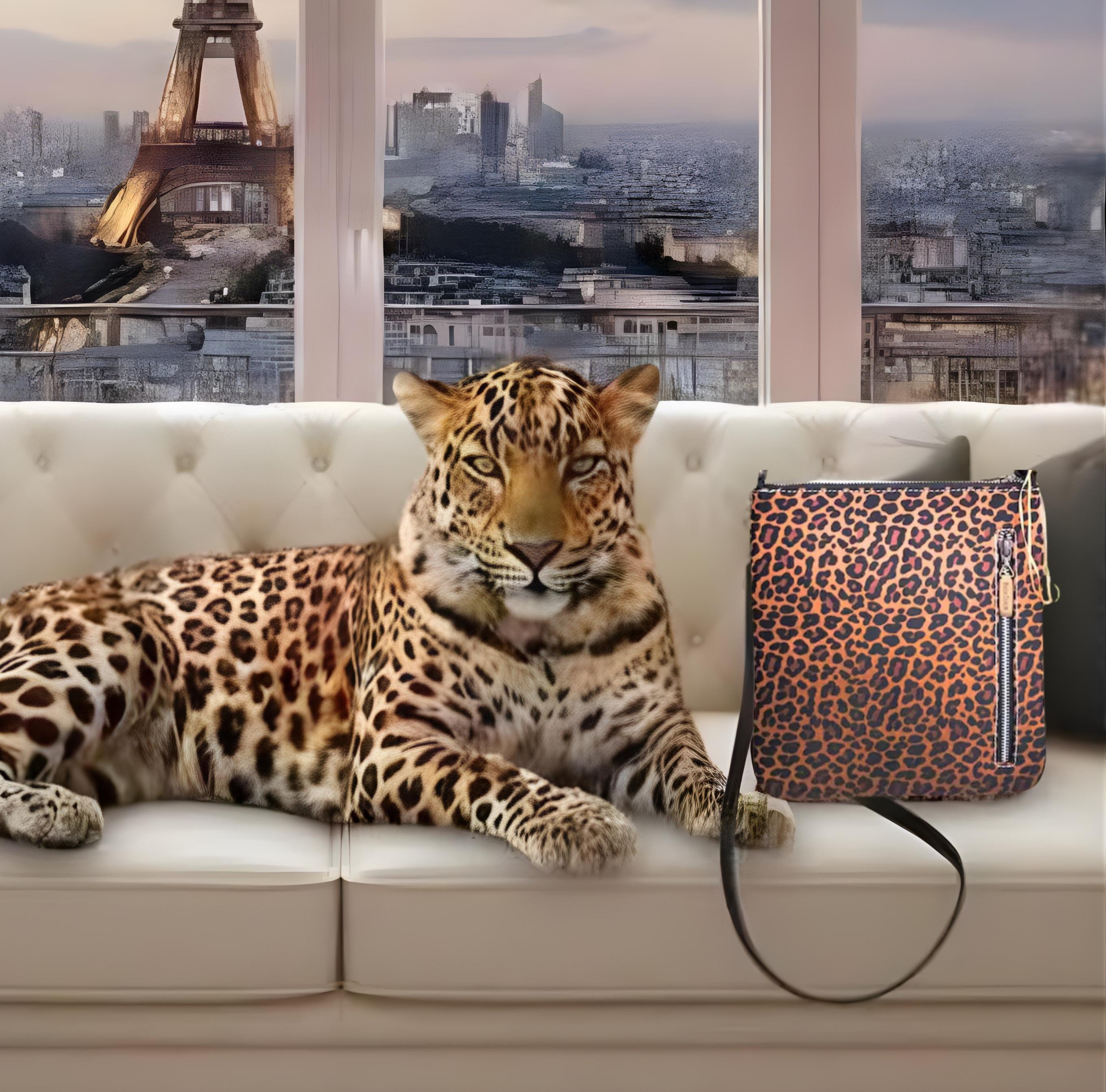 Pineda Covalin Leopard Print Handbag • Crossbody Bag