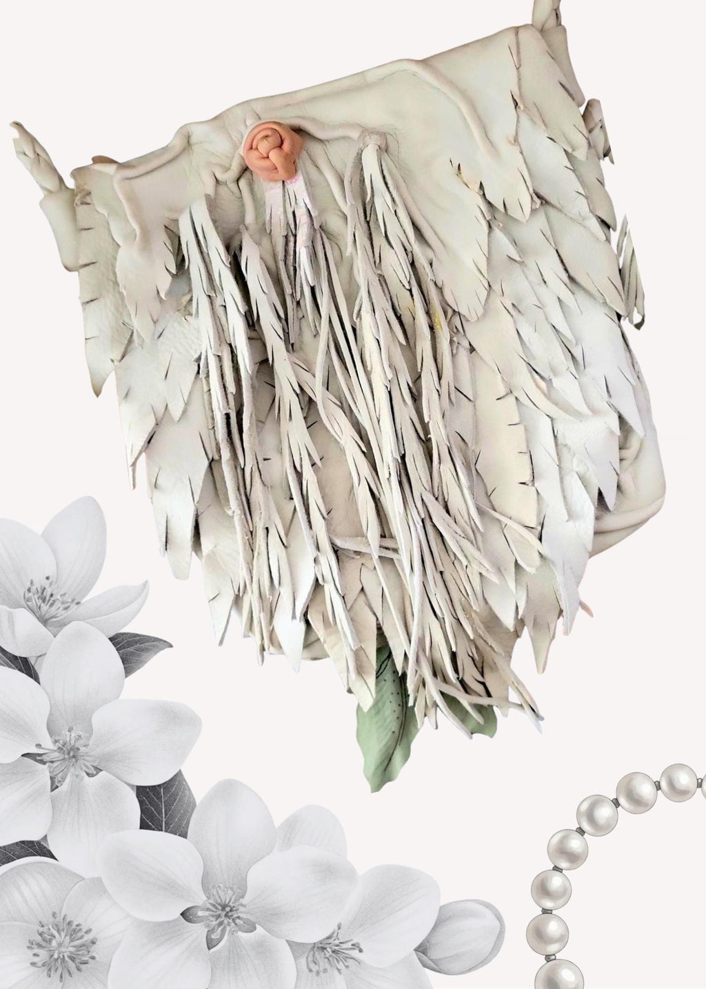 Sleek Boho Fringe Shoulder Bag | Artisan Leather Small Purse, Phone Holder