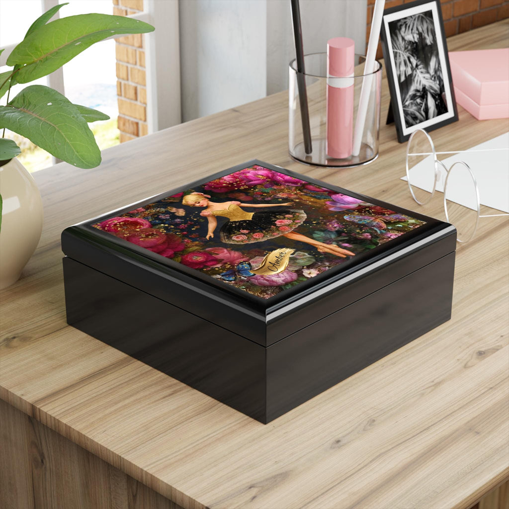 Personalized Ballerina Keepsake Jewelry Box