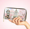 San Francisco Painted Ladies Zipper Wallet Victorian Row House Clutch
